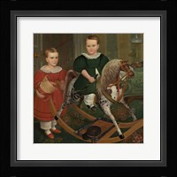 The Hobby Horse, ca. 1840 Fine Art Print