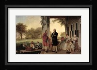 Washington and Lafayette at Mount Vernon, 1784, 1859 Fine Art Print