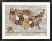 Wood Map Fine Art Print