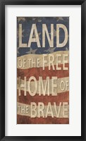 Land of the Free Home of the Brave Fine Art Print