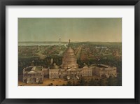 View of Washington City, c. 1869 Framed Print