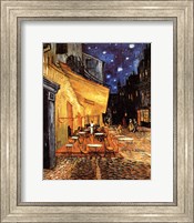 The Cafe Terrace on the Place du Forum, Arles, at Night, c.1888 Fine Art Print