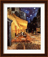 The Cafe Terrace on the Place du Forum, Arles, at Night, c.1888 Fine Art Print