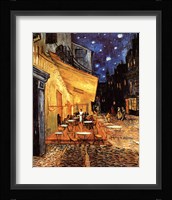 The Cafe Terrace on the Place du Forum, Arles, at Night, c.1888 Framed Print
