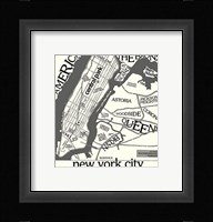 New York Map Fine Art Print