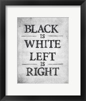 Black is White Fine Art Print