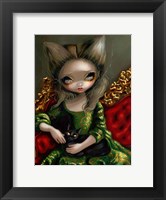 Princess with a Black Cat Fine Art Print