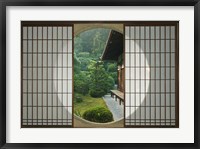 Tea House Window, Sesshuji Temple, Kyoto, Japan Fine Art Print