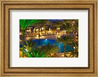 Jordan, Aqaba, Hotel swimming pool, resort Fine Art Print