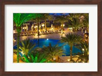 Jordan, Aqaba, Hotel swimming pool, resort Fine Art Print