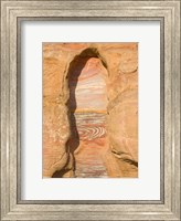 Rock texture of cave wall, Petra, Jordan Fine Art Print