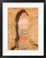 Rock texture of cave wall, Petra, Jordan Fine Art Print