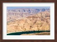Wadi Al Mujib Dam and lake, Jordan Fine Art Print