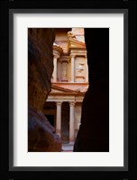 Jordan, Petra, Treasury (Al-Khazneh), Siq, tomb Fine Art Print