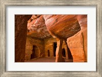 Jordan, Petra, Exterior Siq, Tombs Fine Art Print