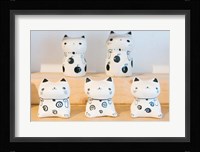 Souvenir Ceramic Cats, Kyoto, Japan Fine Art Print