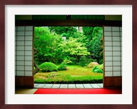 Traditional Architecture and Zen Garden, Kyoto, Japan Fine Art Print
