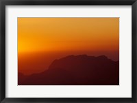 Sunset on Petra Valley, Jordan Fine Art Print