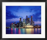 Singapore Skyline at Night Fine Art Print