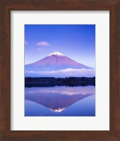 Mt Fuji with Lenticular Cloud, Motosu Lake, Japan Fine Art Print