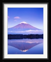 Mt Fuji with Lenticular Cloud, Motosu Lake, Japan Fine Art Print