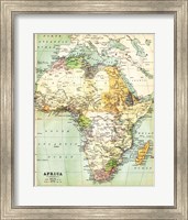 Map of Africa 1885 Fine Art Print