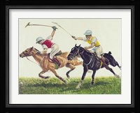 Polo action Framed Print