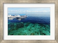 Diving Boat, Sipadan, Semporna Archipelago, Borneo, Malaysia Fine Art Print
