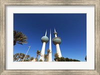 Kuwait, Kuwait City, Kuwait Towers Fine Art Print