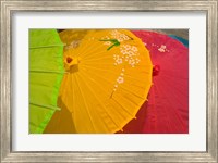 Birghtly Colored Parasols, Bulguksa Temple, Gyeongju, South Korea Fine Art Print