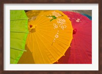 Birghtly Colored Parasols, Bulguksa Temple, Gyeongju, South Korea Fine Art Print