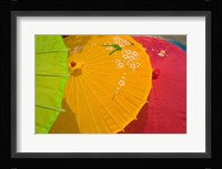 Birghtly Colored Parasols, Bulguksa Temple, Gyeongju, South Korea Fine Art Print