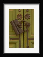 Metal Door Lock, Changgyeonggung Palace Complex, Seoul, South Korea Fine Art Print
