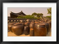 Traditional Korean House, Namsangol Hanok Village, Seoul, South Korea Fine Art Print