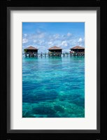 Bungalows, Sipadan-Kapalai Dive Resort, Borneo, Malaysia Fine Art Print