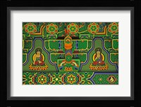 Detail of Wall Mural at a Buddhist Temple, Taegu, South Korea Fine Art Print