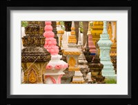 Grave Stupas at Wat Si Saket, Vientiane, Laos Fine Art Print