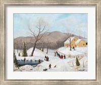 Winter At The Old Homestead Fine Art Print