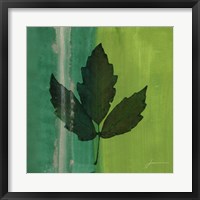 Silver Leaf Tile II Fine Art Print