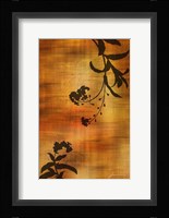 Sepia Floral I Framed Print