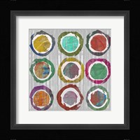 Jagged Circles I Framed Print