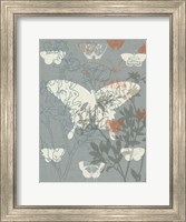 Flowers & Butterflies II Fine Art Print