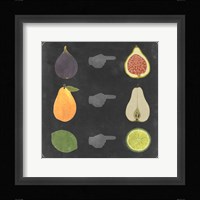 Blackboard Fruit I Framed Print