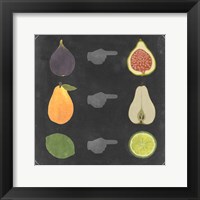 Blackboard Fruit I Fine Art Print