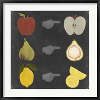 Blackboard Fruit II Fine Art Print