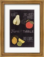 Blackboard Fruit IV Fine Art Print