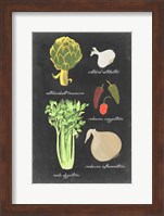 Blackboard Veggies II Fine Art Print