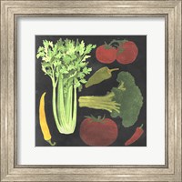 Blackboard Veggies III Fine Art Print