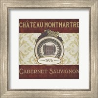 Burgundy Wine Labels II Fine Art Print