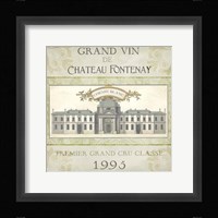 White Wine Labels II Framed Print